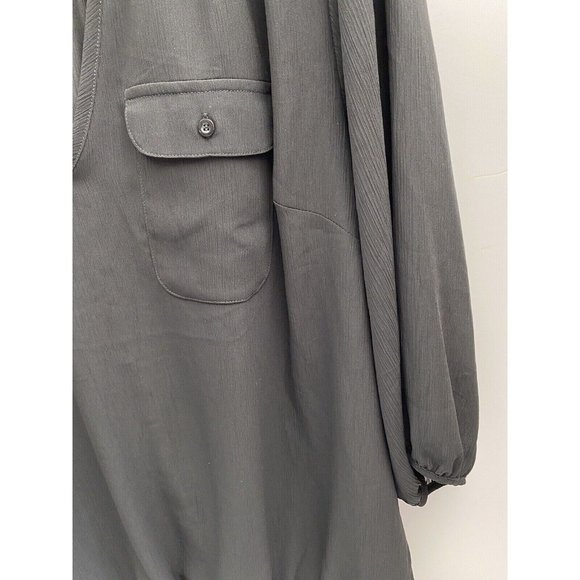 Lane Bryant Woman's Blouse, Size 22/24W, Black Polyester Sheer Shirt , NWT - Picture 9 of 10